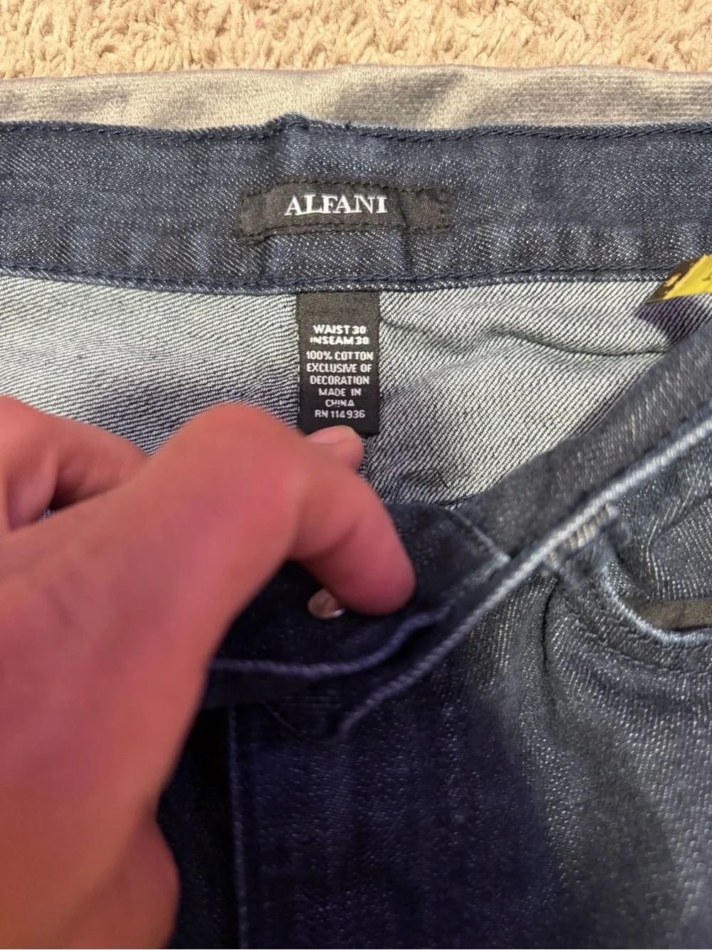 Alfani Jeans SIZE 30x30 Dark Blue